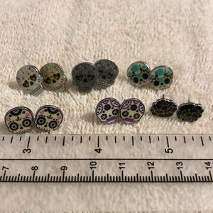 Sugar Skull Earrings Lot
